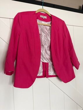 Kate Rosy Pink Open-Front Blazer